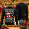 Nothing But A Party Santa Ugly Christmas Sweater