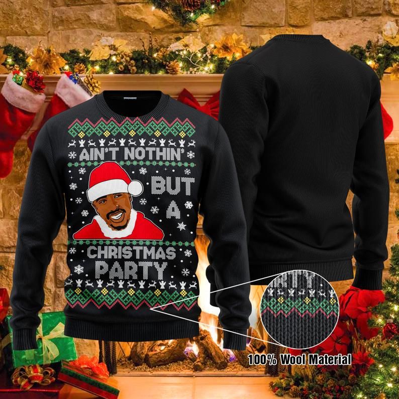Nothing But A Party Santa Ugly Christmas Sweater Nothing But A Party Santa Ugly Christmas Sweater