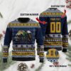 Notre Dame Fighting Irish Custom Name & Number Personalized Ugly Christmas Sweater