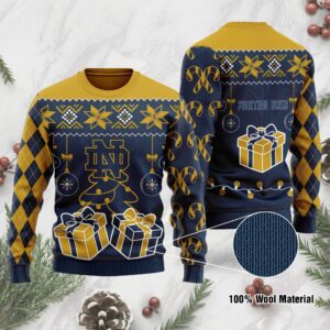 Notre Dame Fighting Irish Funny Ugly Christmas Sweater