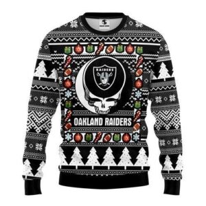 Oakland Raiders Grateful Dead Ugly Christmas Sweater