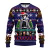 Obanai Iguro Demon Slayer Anime Ugly Christmas Sweater Blue