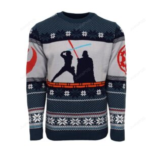 Official Star Wars Luke Vs Darth Christmas Ugly Sweater