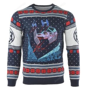 Official Star Wars Tie Fighter Battle of Yavin Christmas Ugly Sweater