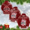 Ohio State Buckeyes Christmas 3D All Over Print Hoodie