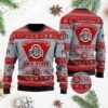 Ohio State Buckeyes Football Team Logo Personalized Ugly Christmas Sweater