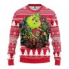 Ohio State Buckeyes Grinch Hug Ugly Christmas Sweater