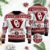 Oklahoma Sooners Football Team Logo Custom Name Personalized Ugly Christmas Sweater
