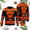Oklahoma State Cowboys Football Team Logo Personalized Ugly Christmas Sweater