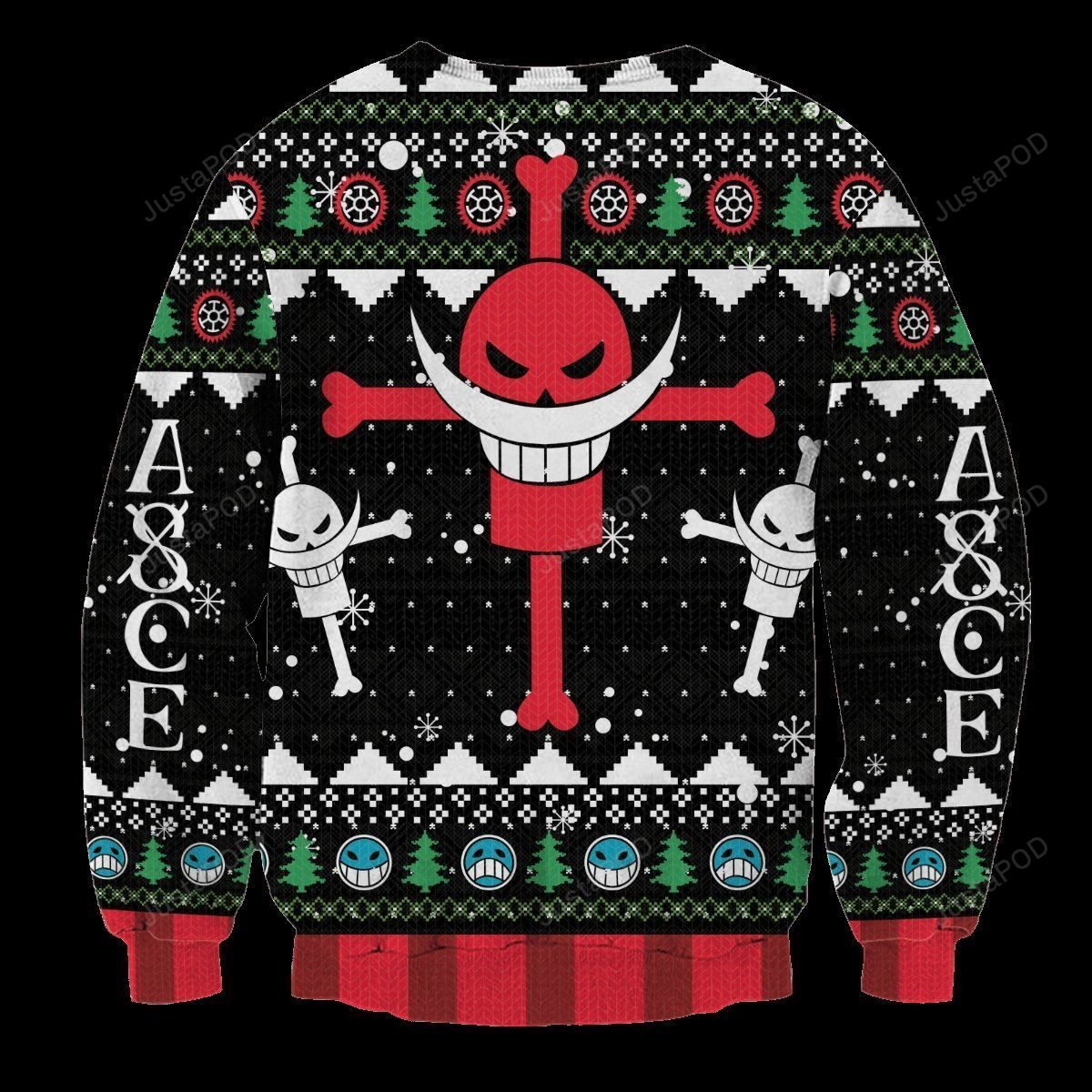 One Piece White Beard Logo Ugly Christmas Sweater One Piece White Beard Logo Ugly Christmas Sweater