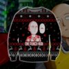 One Punch Man Knitting Pattern For Unisex Ugly Christmas Sweater