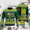 Oregon Ducks Custom Name & Number Personalized Ugly Christmas Sweater