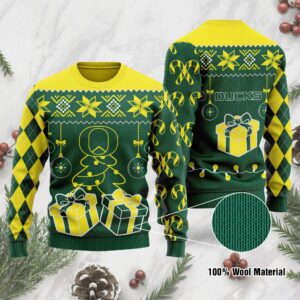Oregon Ducks Funny Ugly Christmas Sweater