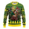 Oregon Ducks Groot Hug Ugly Christmas Sweater