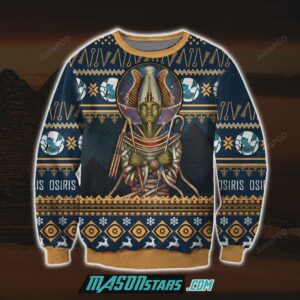Osiris 3D Print Knitting Pattern Ugly Christmas Sweater