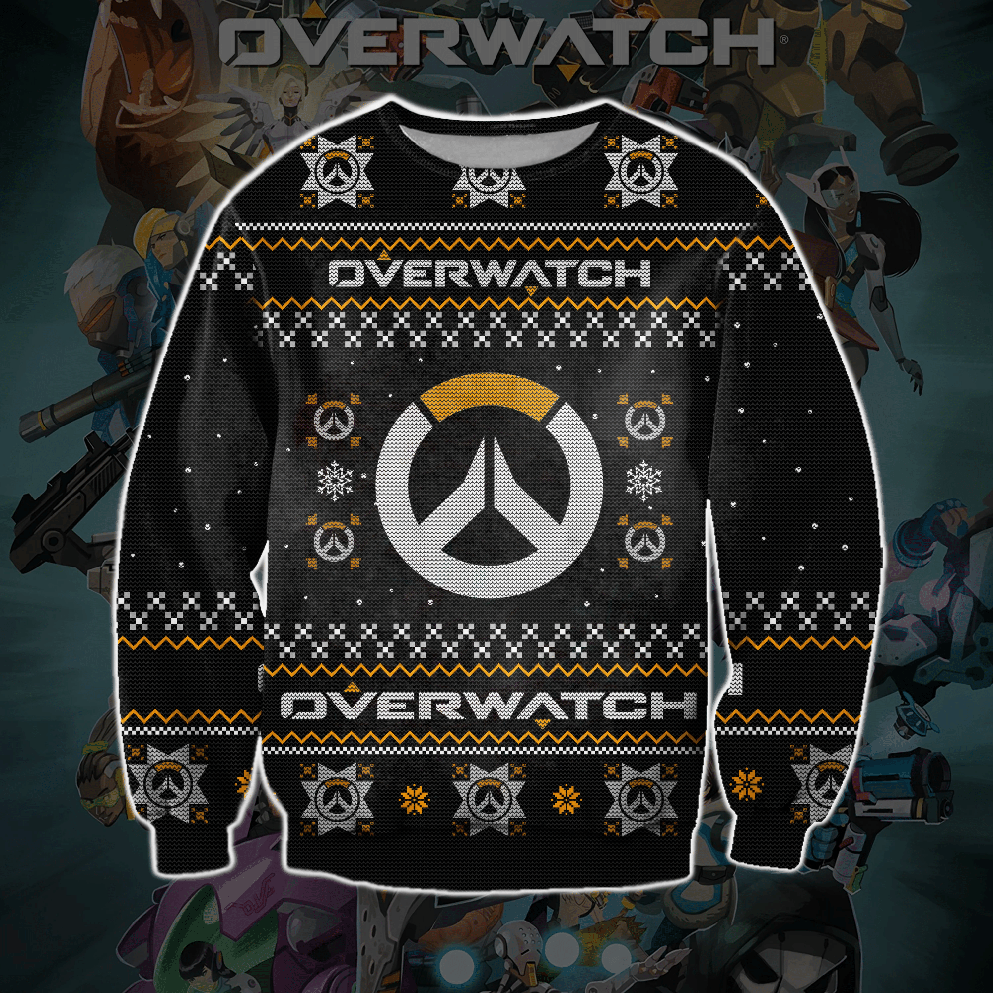 Overwatch Game Knitting Pattern For Unisex Ugly Christmas Sweater Overwatch Game Knitting Pattern For Unisex Ugly Christmas Sweater