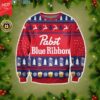 Pabst Blue Ribbon Beer Ugly Christmas Sweater