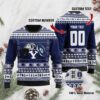 Personalized Custom Name And Number Byu Cougars Custom Christmas For Fans Ugly Christmas Sweater