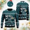 Philadelphia Eagles Cute The Snoopy Show Football Helmet 3D All Over Print Ugly Christmas Sweater