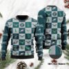 Philadelphia Eagles Logo Checkered Flannel Design Ugly Christmas Sweater