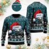 Philadelphia Eagles Symbol Wearing Santa Claus Hat Ho Ho Ho Ugly Christmas Sweater