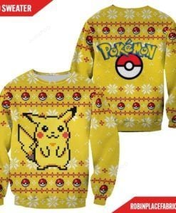 Pikachu Pokemon Ugly Christmas Sweater