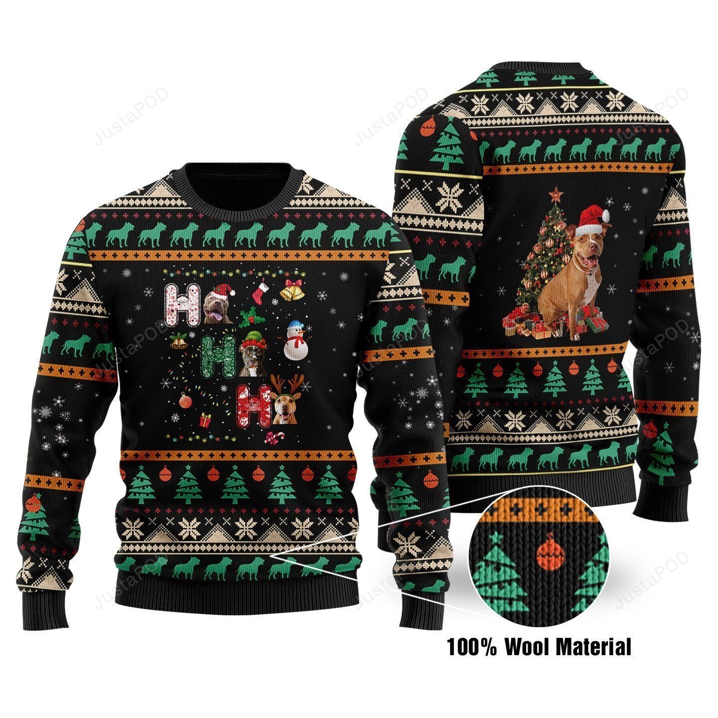 Pitbull Ugly Christmas Sweater Pitbull Ugly Christmas Sweater