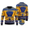 Pittsburgh Panthers Football Team Logo Custom Name Personalized Ugly Christmas Sweater