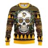 Pittsburgh Penguins Skull Flower For Unisex Ugly Christmas Sweater