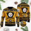 Pittsburgh Steelers Football Team Logo Custom Name Personalized Ugly Christmas Sweater