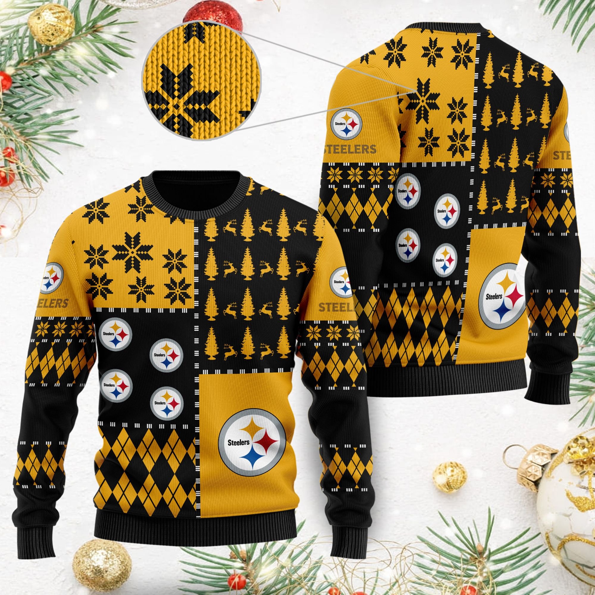Pittsburgh Steelerss Full Size For Sale Best Christmas Gift For Steelers Fans Ugly Christmas Sweater Pittsburgh Steelerss Full Size For Sale Best Christmas Gift For Steelers Fans Ugly Christmas Sweater