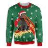 Pizza Cat With Laser Eyes Ugly Christmas Sweater