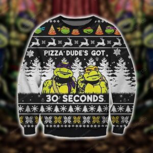Pizza Dudes Got 30 Seconds Knitting Pattern Ugly Sweater