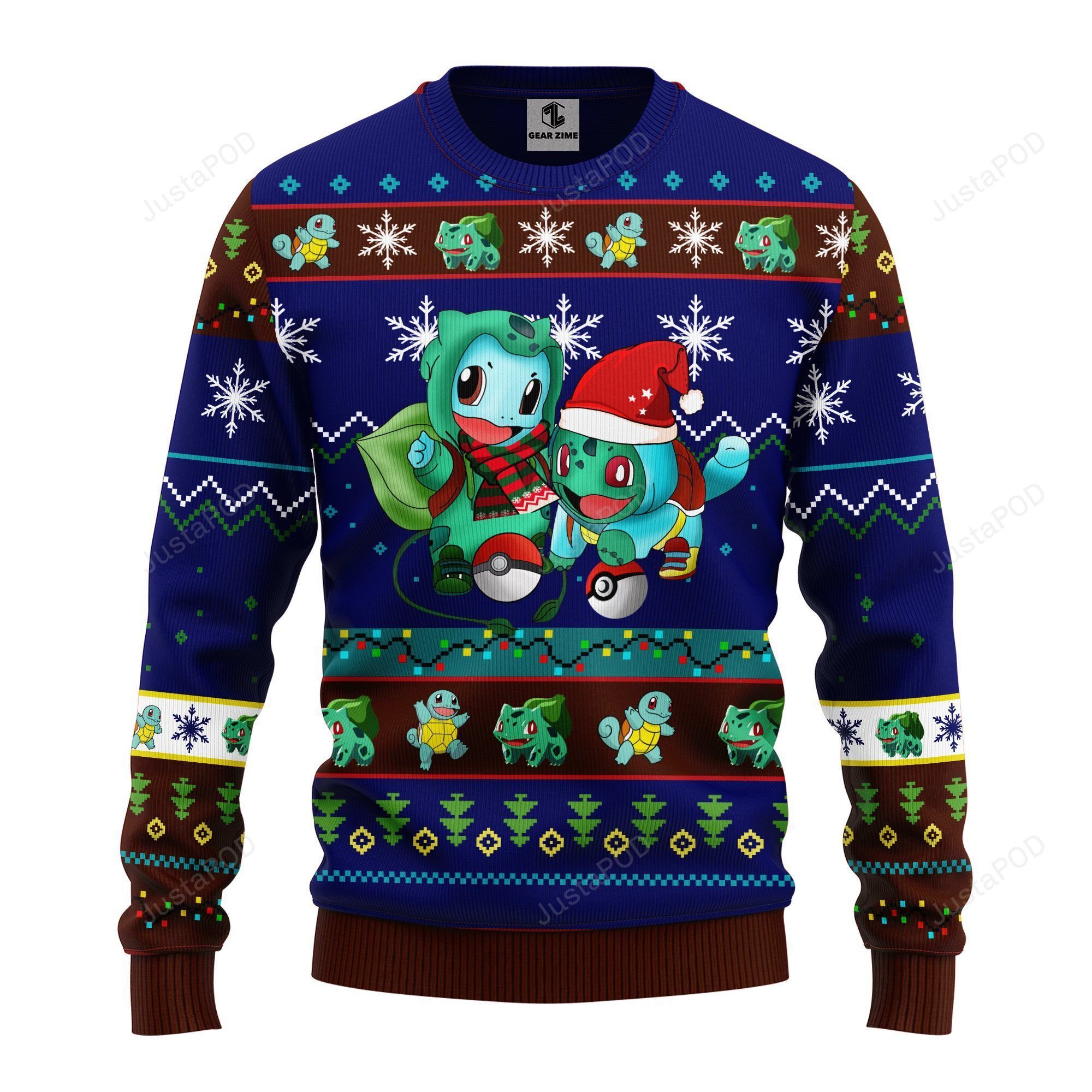 Pokemon Cute Noel Mc Ugly Christmas Blue Green Pokemon Cute Noel Mc Ugly Christmas Blue Green