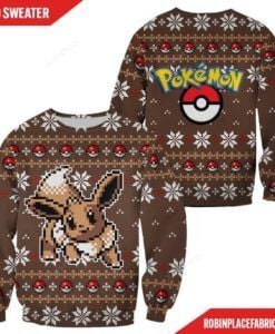 Pokemon Eevee Ugly Christmas Sweater