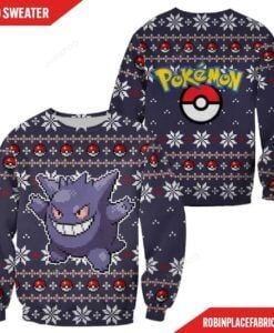 Pokemon Gengar Ugly Christmas Sweater