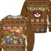 Pokemon Infernape Ugly Christmas Sweater