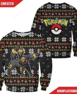Pokemon Umbreon Ugly Christmas Sweater Pokemon Umbreon Ugly Christmas Sweater