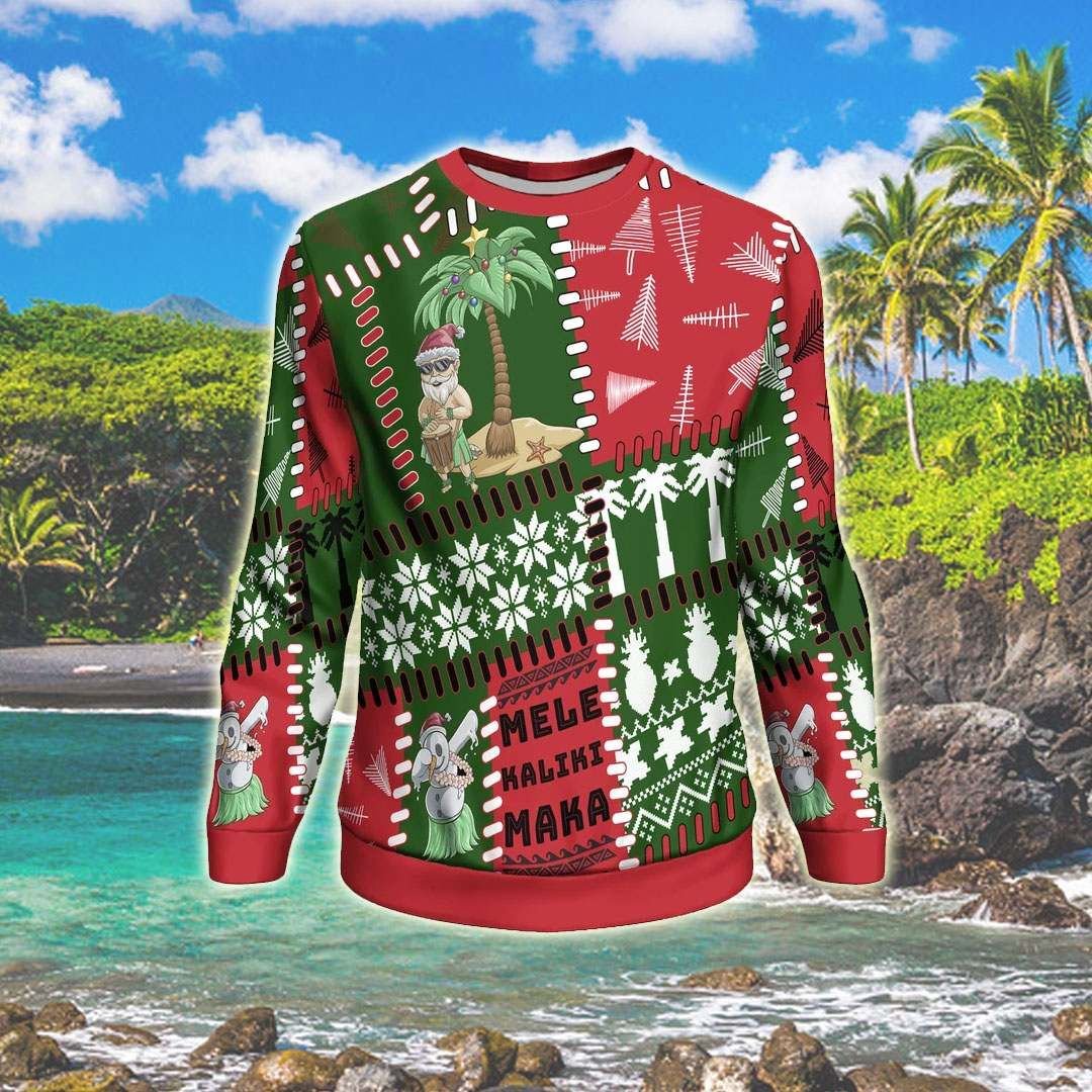 Polynesian Hawaii 3D All Over Print Ugly Christmas Sweater Polynesian Hawaii 3D All Over Print Ugly Christmas Sweater