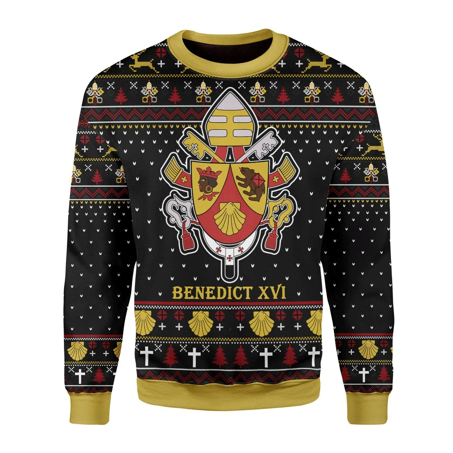 Pope Benedict XVI Ugly Christmas Sweater Pope Benedict XVI Ugly Christmas Sweater