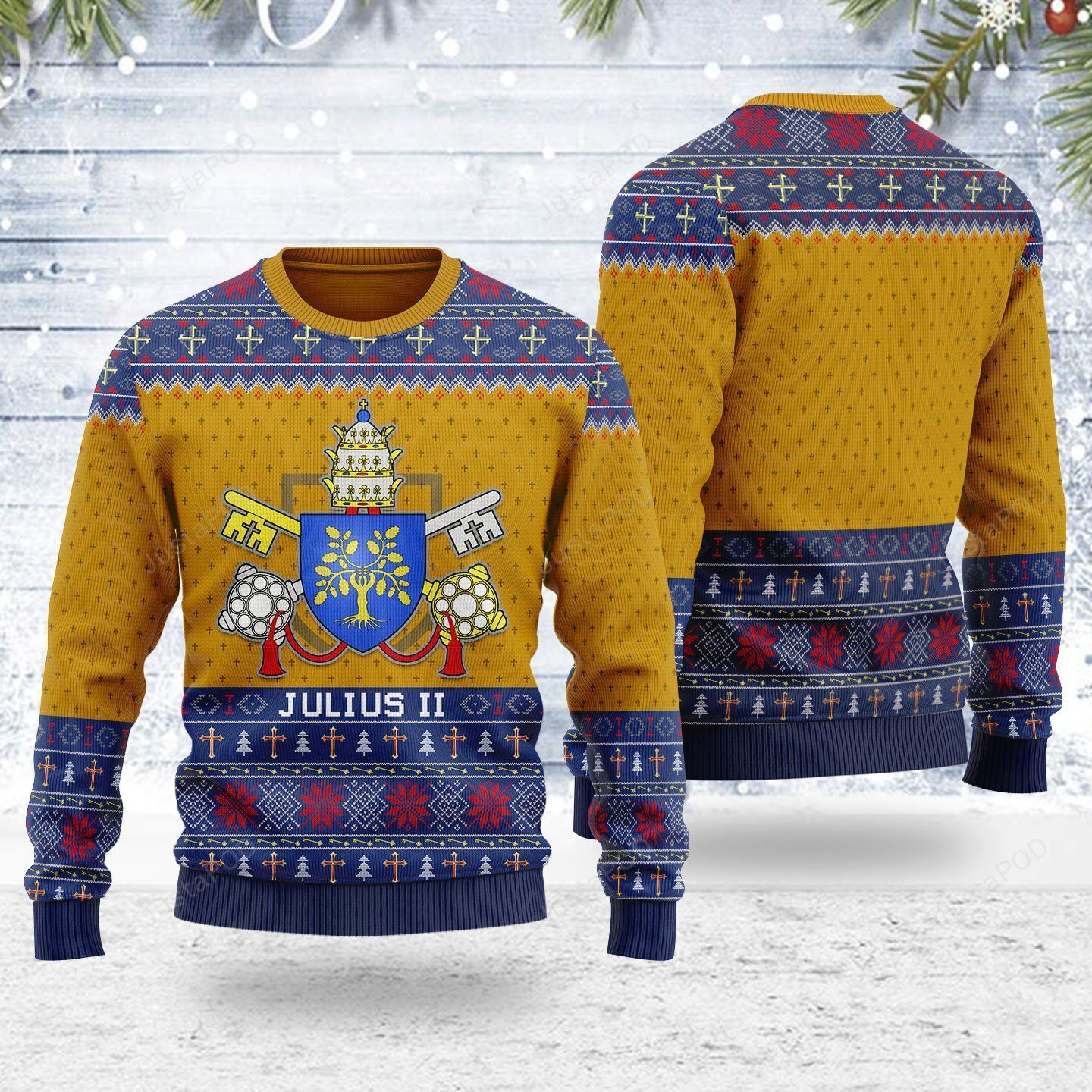 Pope Julius II Ugly Christmas Sweater Pope Julius II Ugly Christmas Sweater