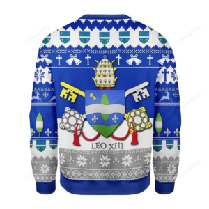 Pope Leo XIII Coat Of Arms Ugly Christmas Sweater