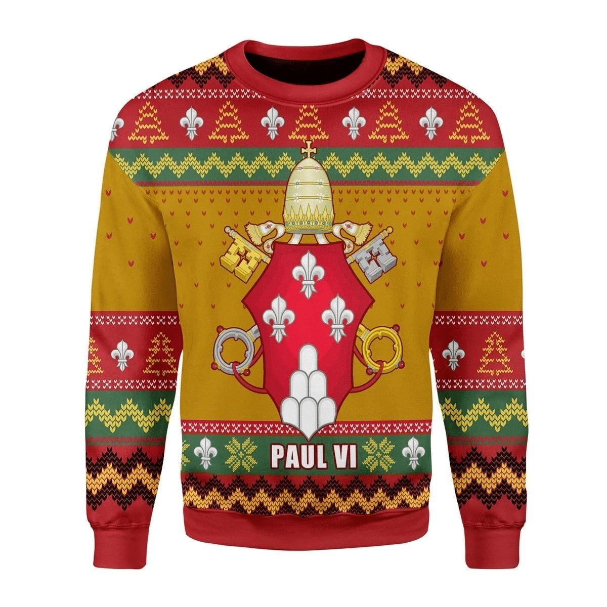Pope Paul VI Ugly Christmas Sweater Pope Paul VI Ugly Christmas Sweater