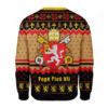 Pope Pius VIII Coat of Arms Ugly Christmas Sweater