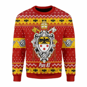 Pope Pius XI Coat Of Arms Ugly Sweater
