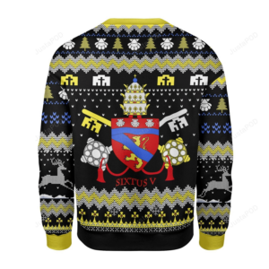 Pope Sixtus V Coat Of Arms Ugly Christmas Sweater