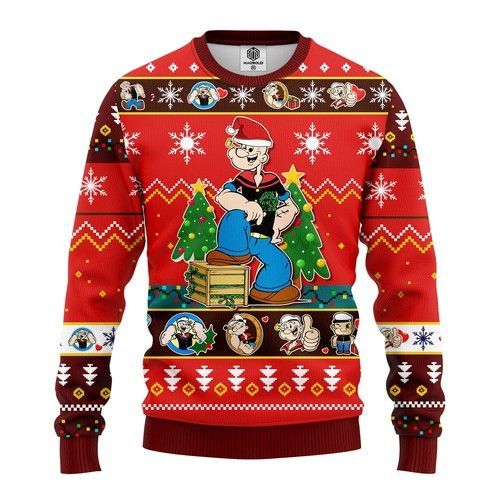 Popeyes For Unisex Ugly Christmas Sweater Popeyes For Unisex Ugly Christmas Sweater