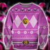 POWER RANGERS PINK KNITTING PATTERN UGLY CHRISTMAS SWEATER