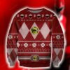 POWER RANGERS RED KNITTING PATTERN UGLY CHRISTMAS SWEATER