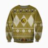 POWER RANGERS YELOW FILM KNITTING PATTERN UGLY CHRISTMAS SWEATER